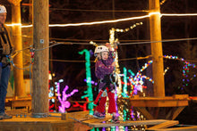 Christmas Lights Zipline for 4!