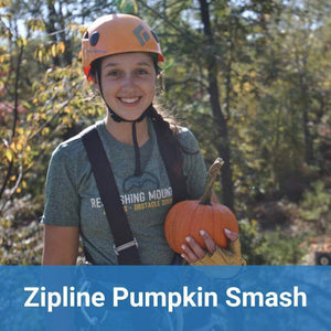 Pumpkin Smashing Zip Line Excursion at Refreshing Mountain!