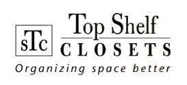 Custom Built-In White 4 Drawer Tower with Shelving from Top Shelf